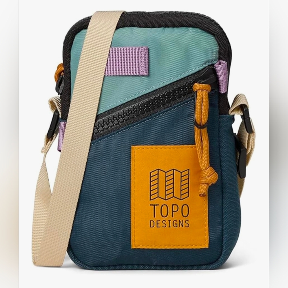 Topo Designs NWT Mini Shoulder Bag Pond Blue Sage
